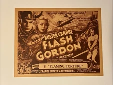 Flash Gordon - 1936 Original Serial   Title Card   Movie Poster - Buster Crabbe