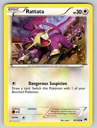 Rattata 87/122 XY BREAKpoint Common Pokemon Card