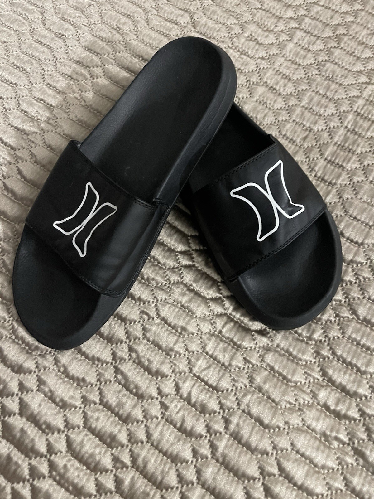 Hurley black slides.  Mens size 11 great condition