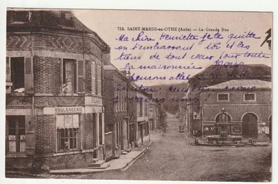 ST MARDS EN OTHE - Aube - CPA 10 - la Boulangerie Grande rue