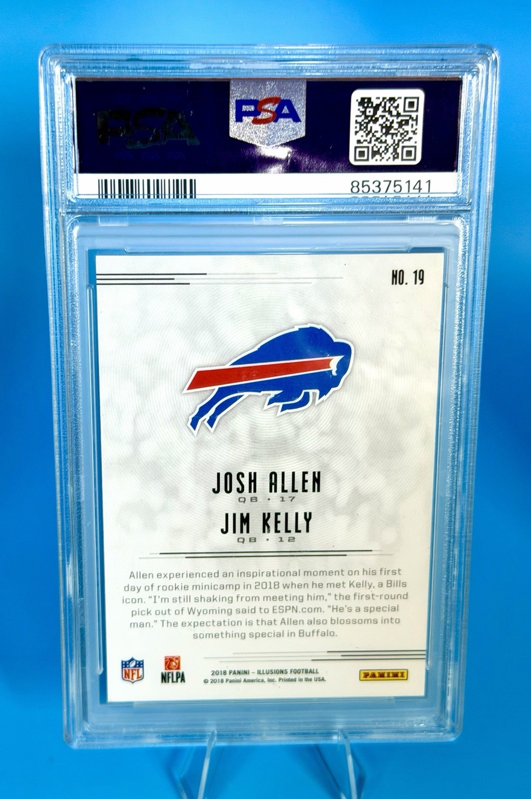 2018 Panini Illusions - Josh Allen, Jim Kelly #19 (RC) view 5