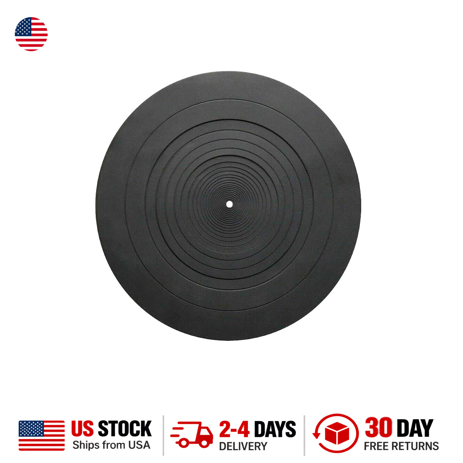 Turntable Slipmat Rubber Vinyl Record Player 12 Inch Non Slip Sound Quality