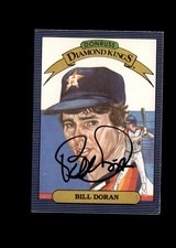 Bill Doran 1986 Donruss Diamond Kings authentic autographed card