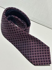 Tommy Hilfiger Red Blue 100 Silk Made In China RN 111148