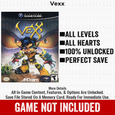 Vexx 100 Nintendo GameCube Memory Card Save CHEATS