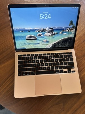 2020 Apple MacBook Air 13.3'' M1 8C GPU 3.2GHz 8GB RAM 256GB SSD A2337 Gold