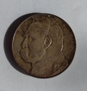 10 Zlotych Jozef Pilsudski 1936 22 g 750 Silber