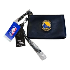 NWT FISLL Golden State Warriors Wristlet Pouch Purse Black NBA - SOLD OUT!