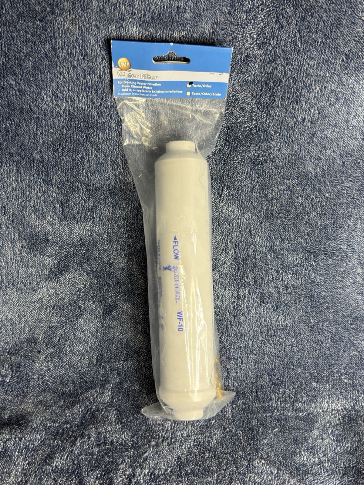 10&rdquo; Inline Water Filter Taste & Odor Reduction w/ Fittings