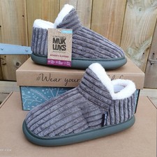 Muk Luks - Women’s Slippers | Ribbed , uk sizes 3,4,5,6,7, Brand New Boxed