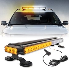 Amberwhite 54-led Emergency Light Bar Rooftop Double Side Strobe Warning 12v Amberwhite 54-led Emergency Light Bar Rooftop Double Side Strobe Warning 12v