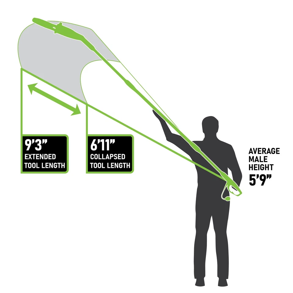 Earthwise PS44008 6.5-Amp 8-Inch Corded Electric Pole - Image 2 of 4