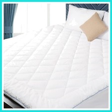 Twin XL Mattress Pad Cotton Mattress Pad Cover for College Dorm Quilted Mattr...