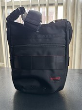 BRIEFING Day Tripper Shoulder Bag Black Made in USA New Authentic Military Nylo
