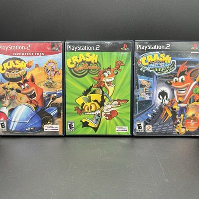 Crash PlayStation 2 Lot Of 3 The Wrath Of The Cortex , Twinsanity , Nitro Kart