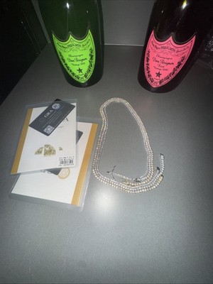 3er Set!! 20,5 Zoll VVS Lab Tennis Kette Gold über 14K