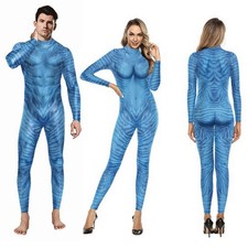 Damen Herren Avatar 3 Jumpsuit Bodysuit Halloween Karneval Party Cosplay Kostüm★