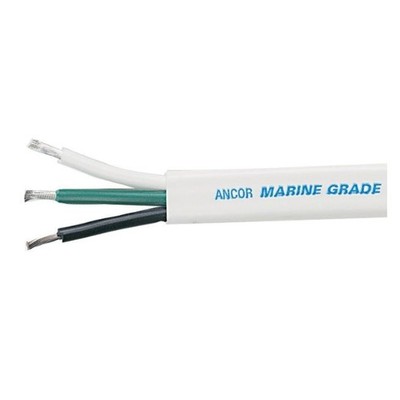 Ancor 16/3 AWG (3x1mm) Tinned Copper Triplex 100Ft. Spool of Cable (Flat)