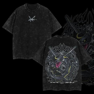 ''Rayquaza'' Vintage Unisex  Anime Manga Heavyweight Cotton T-shirt, graphic tee
