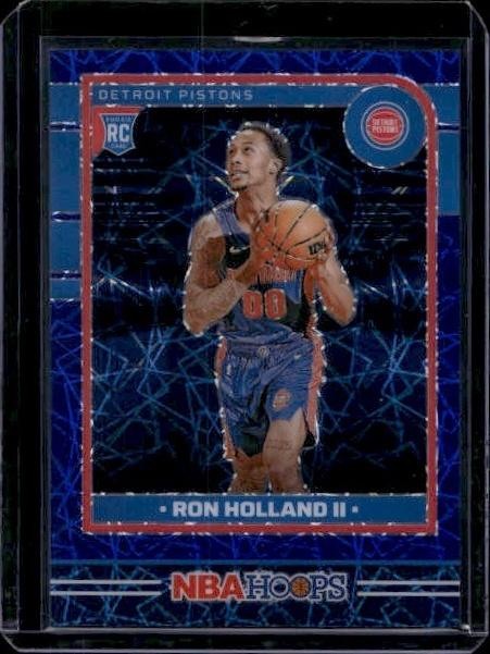2024-25 Hoops #235 Ron Holland II Premium Prizms Lazer Blue #/49