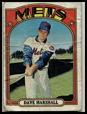 1972 Topps #673 Dave Marshall New York Mets