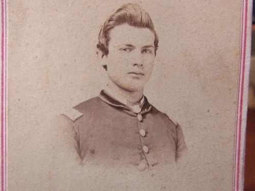 Civil War 113th Illinois Infantry Delos Fuller at Memphis Tennessee cdv photo