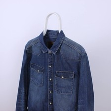 AllSaints Denim Shirt Long Sleeve