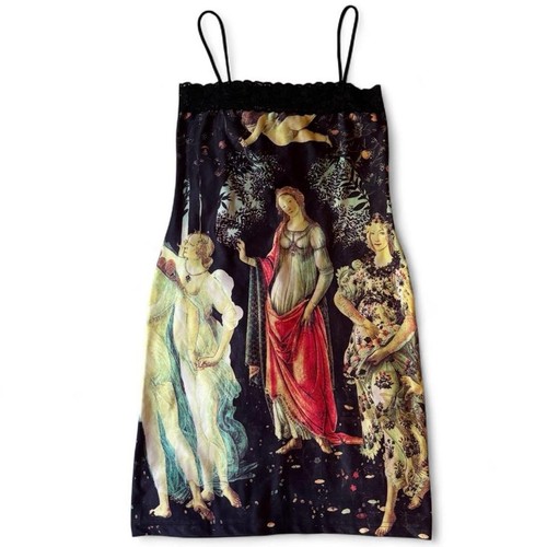 vintage 90’s it’s our time gothic mini dress la primavera by Sandro Botticelli