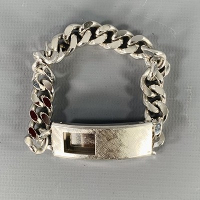 ANSON Silber Metallkette Identität Armband