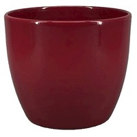 Inna-Glas Vase Keramik, Ø36Cm, 29Cm, Weinrot
