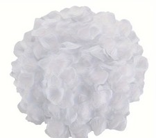 Rose Petals white 1000pcs for Bedroom, Artificial Rose Flowers Petals, Fake Rose