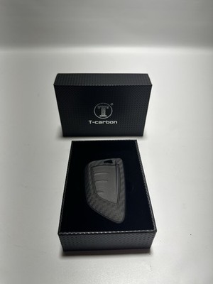 BMW M2 M3 M4 Key Fob Cover Carbon Fiber Case Silver Black