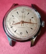 Norexa Chronograph Landeron 48 Swiss Made vintage Watch Cronografo (Top Working)