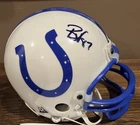 REGGIE WAYNE signed auto INDIANAPOLIS COLTS Mini Football Helmet w/ COA JSA
