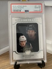 2019-20 Upper Deck - Jack Hughes Rookie Portrait PSA 10