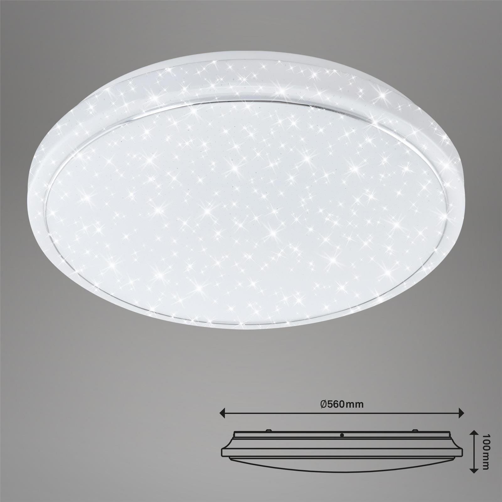 Plafoniera Briloner Star LED con telecomando dimmerabile foto 5