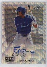 2020 Leaf Metal Draft 1990 Leaf Auto Silver Wave Erick Pena #LA-EP1 Auto 0w7