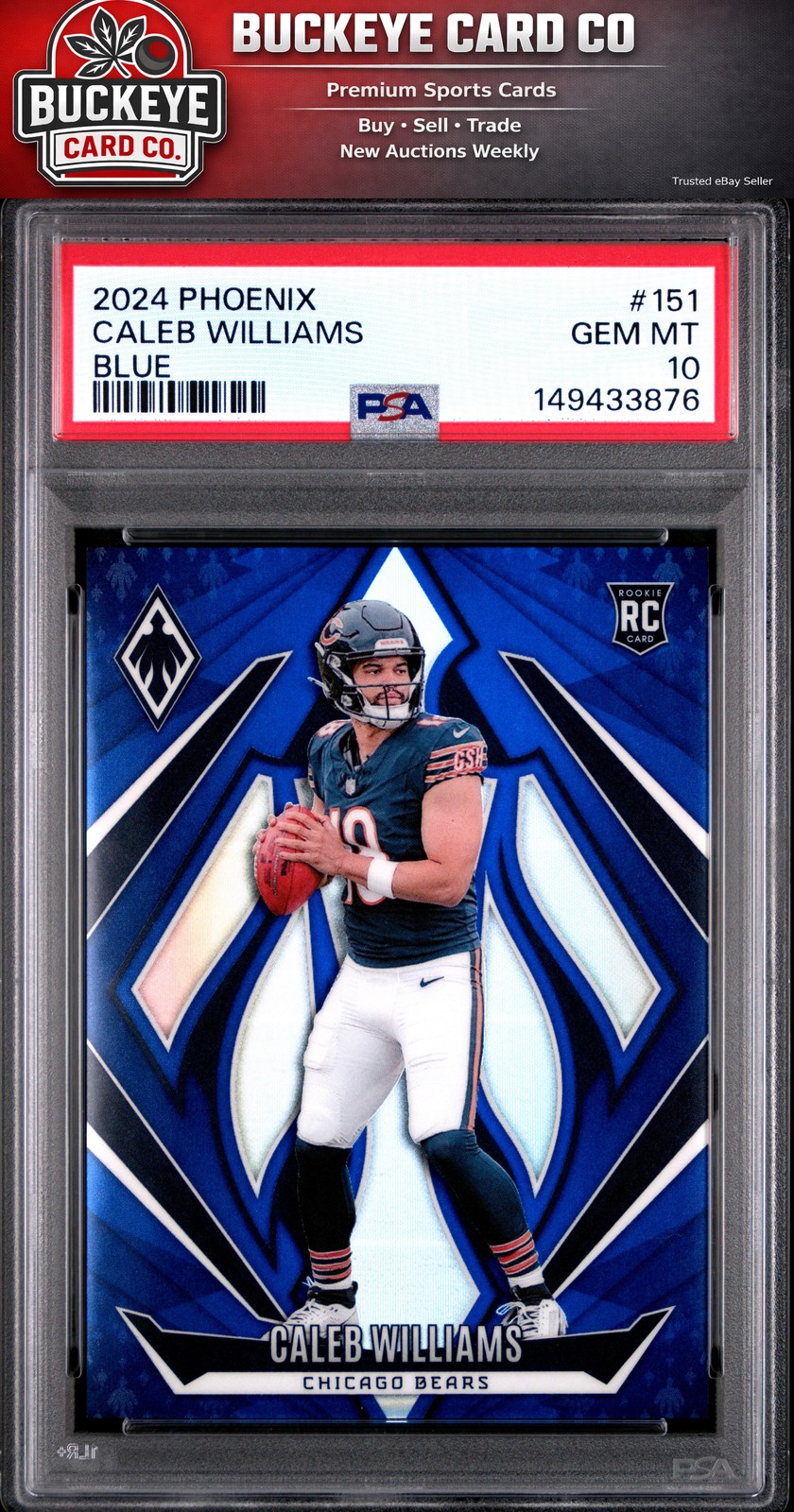 Caleb Williams Panini Phoenix #151 Blue
