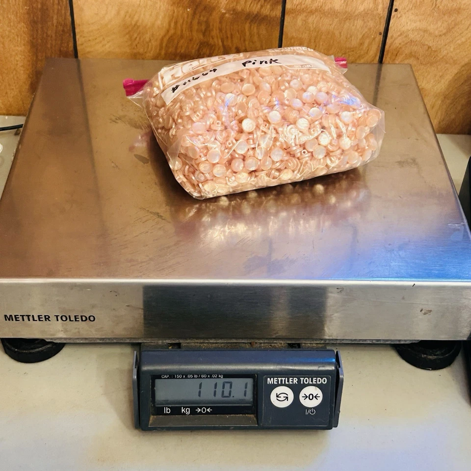 Lot of S Back Pearlized Shell Look Pink Buttons Sz S #11664-03078/71451lb 10oz - Image 4 of 4