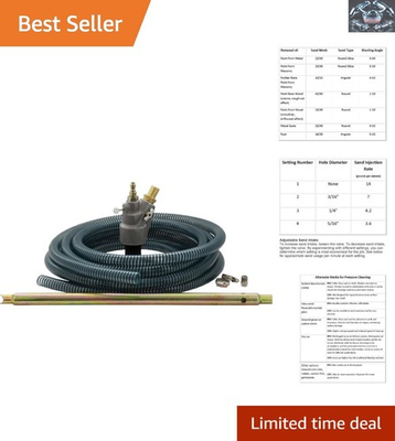 #ad #ad 5500 PSI Heavy Duty Abrasive Blasting Kit with Durable Tungsten Carbide Nozzle $287.82