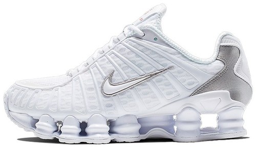 Nike Shox TL White and Max Orange Womens WMS (AR3566-100) WMNS