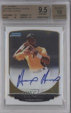 2013 Bowman Chrome Prospects Auto Alen Hanson #BCP-AH BGS 9.5 GEM MINT Auto 0l2
