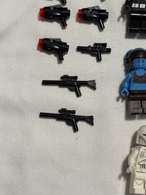 Star Wars LEGO Minifigures and accessories Lot Boba Fett-Obi-Wan-Capt Rex Helmet