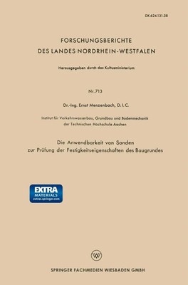 D. I. C. -ING. Ernst Menzenbach | Die Anwendbarkeit von Sonden zur Prüfung...