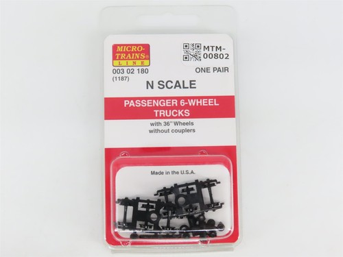 Camiones de 6 ruedas para pasajeros MTL 00302180 (1187) Microtrenes escala N - 1 par | Zustand: New