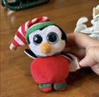Lefton Sleigh Filled With Gold Toned Ornaments & A Ty Penguin (Happy) — photo 6