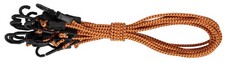 10 Pack 48" Adjustable Bungee Cords with Hooks Orange Black All Purpose