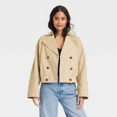 Women's Trench Coat - Universal Thread Tan M