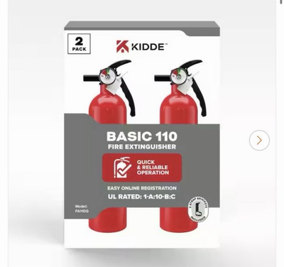 #ad 2 Pack Kidde Home Fire Extinguisher 1 A:10 B:C Class ABC 2.5 lb. 21030932 New✅ $32.99