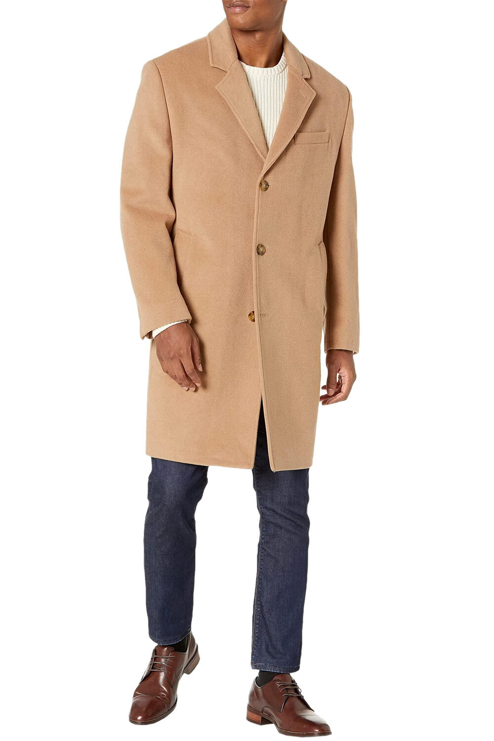 Фирменное мужское полушерстяное пальто London Fog длиной 40 см из верблюжьей шерсти - 350 новозеландских долларов 18590₽